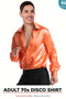 Adult Disco Shirt Orange-ONE SIZE